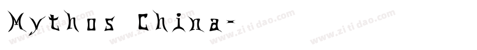 Mythos China字体转换